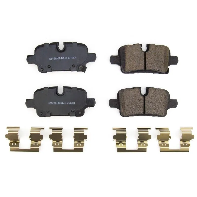17-2374 – POWERSTOP Brake Pad, FMSI Number D2374 Ceramic Brake Pads Set Of 4 With Premium Stainless Steel Hardware